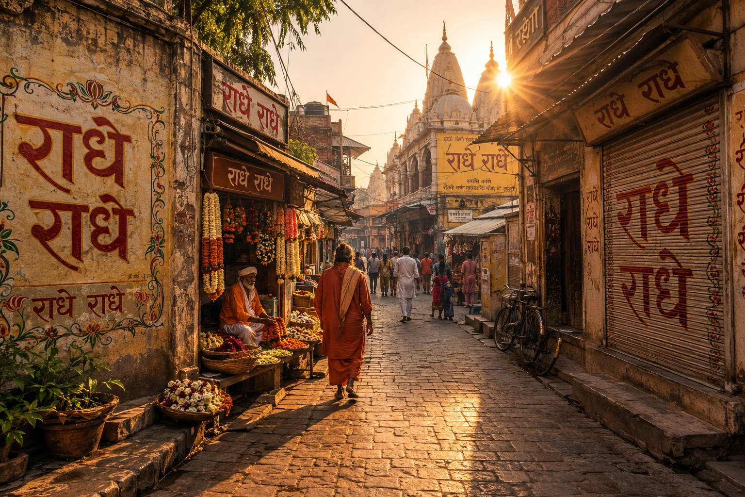 Vrindavan Heritage Street Resonating with Radhe Radhe